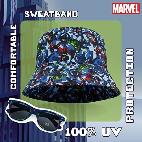 Bob Avengers bleu taille unique fille/garçon variant 2 
