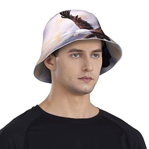 Bob Aigle noir taille unique homme/femme variant 6 