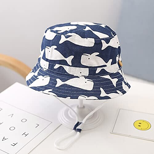 Bob Baleine blancs s bleu homme/femme variant 2 
