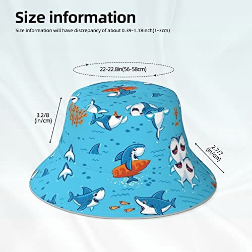 Bob Baleine noir taille unique homme/femme variant 4 