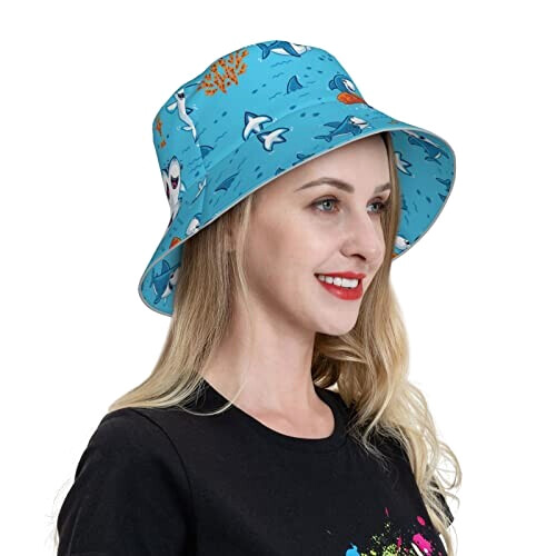 Bob Baleine noir taille unique homme/femme variant 7 