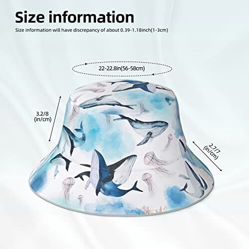 Bob Baleine noir taille unique homme/femme variant 4 