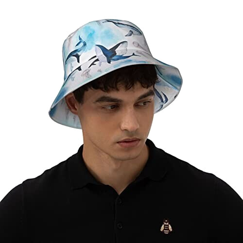 Bob Baleine noir taille unique homme/femme variant 5 