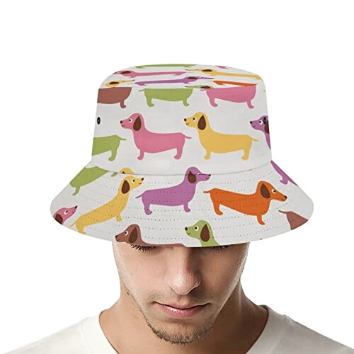 Bob Teckel - Chien -  couleuré avec motif animal mignon taille unique homme/femme variant 2 