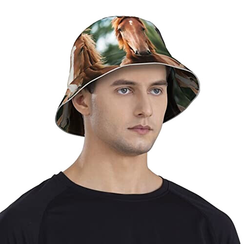 Bob Cheval noir taille unique homme/femme variant 6 