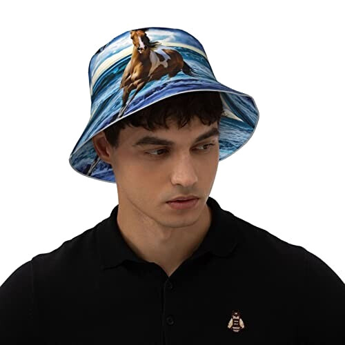 Bob Cheval noir taille unique homme/femme variant 5 