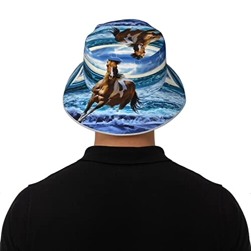 Bob Cheval noir taille unique homme/femme variant 6 