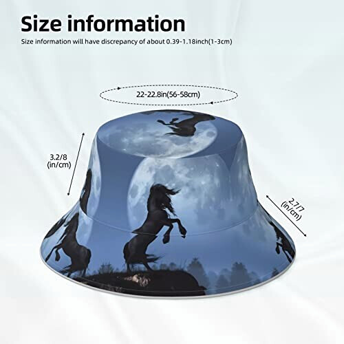 Bob Cheval noir taille unique homme/femme variant 4 