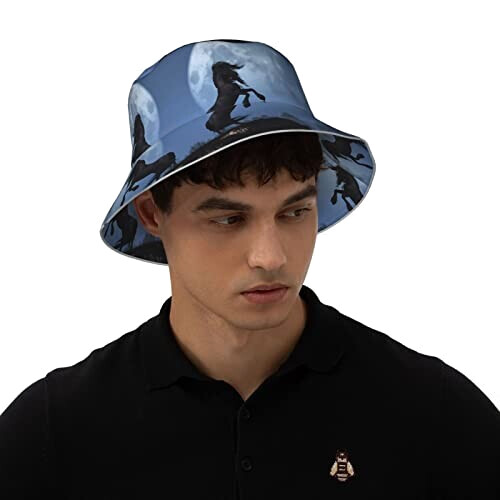 Bob Cheval noir taille unique homme/femme variant 5 