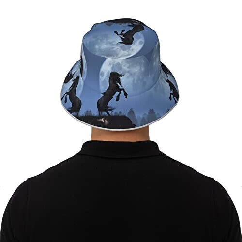 Bob Cheval noir taille unique homme/femme variant 6 