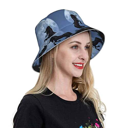 Bob Cheval noir taille unique homme/femme variant 7 
