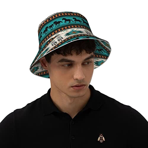 Bob Cheval noir taille unique homme/femme variant 5 