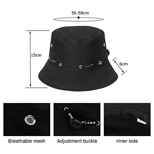 Bob Canard noir + imprimé taille unique homme/femme variant 1 
