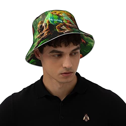 Bob Caméléon noir taille unique homme/femme variant 5 