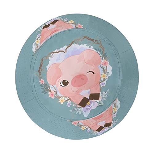 Bob Cochon bleu floral taille unique homme/femme variant 0 
