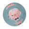 Bob Cochon bleu floral taille unique homme/femme - miniature variant 1