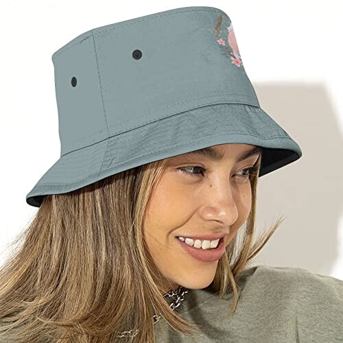 Bob Cochon floral bleu taille unique homme/femme variant 3 