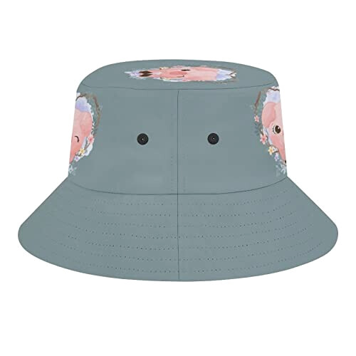 Bob Cochon floral bleu taille unique homme/femme variant 4 