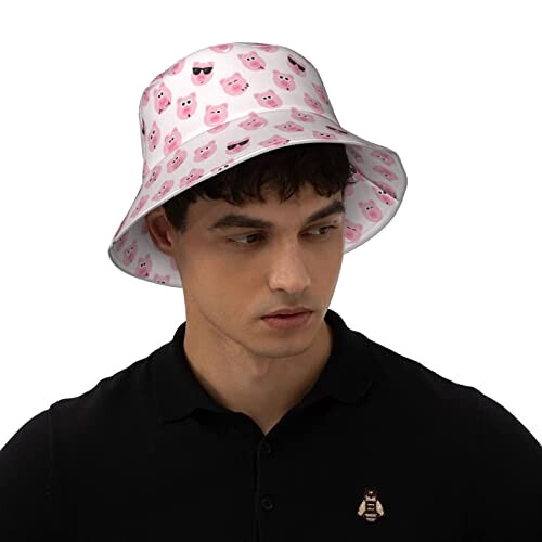 Bob Cochon noir taille unique homme/femme variant 5 