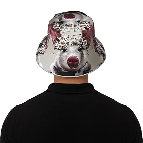 Bob Cochon noir taille unique homme/femme variant 6 