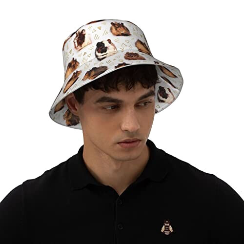 Bob Cochon noir taille unique homme/femme variant 5 