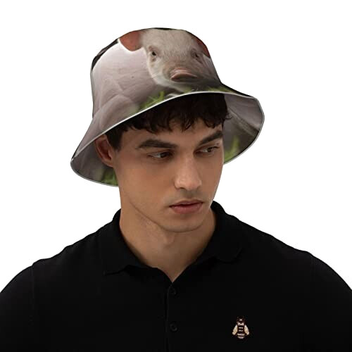Bob Cochon noir taille unique homme/femme variant 5 