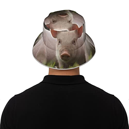 Bob Cochon noir taille unique homme/femme variant 6 