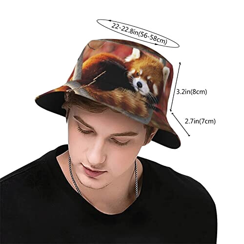 Bob Coq panda rouge taille unique homme/femme variant 1 
