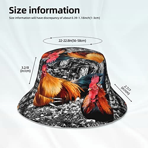 Bob Coq noir taille unique homme/femme variant 4 