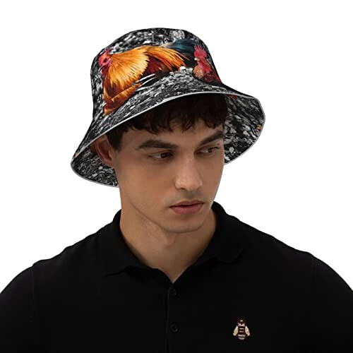 Bob Coq noir taille unique homme/femme variant 5 