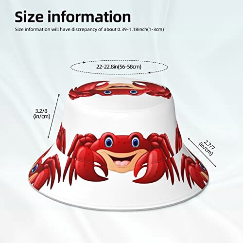 Bob Crabe taille unique homme/femme variant 3 