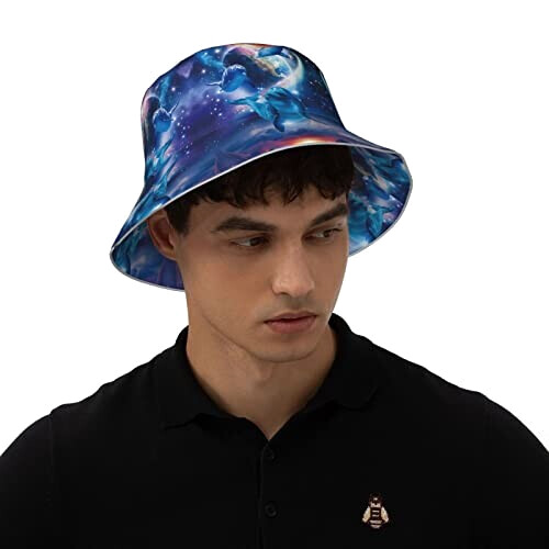 Bob Dauphin noir taille unique homme/femme variant 5 