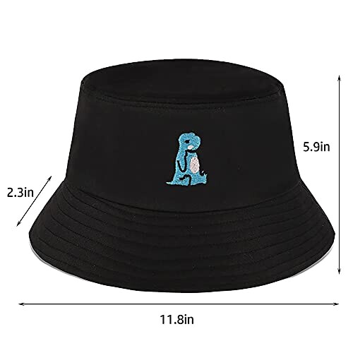 Bob Dinosaure noir taille unique homme/femme variant 3 