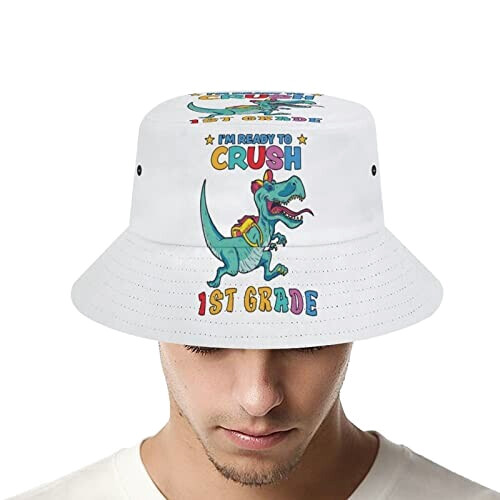 Bob Dinosaure i'm ready to crush kindergarten dinosaur back to taille unique homme/femme variant 4 