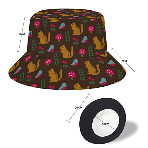 Bob Écureuil des bois marron taille unique homme/femme variant 1 