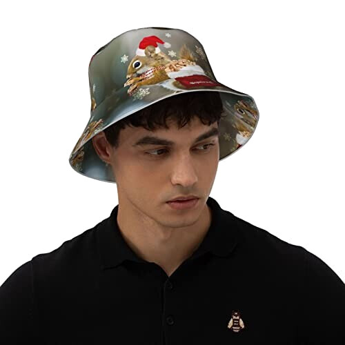 Bob Écureuil noir taille unique homme/femme variant 5 