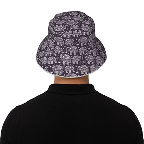 Bob Éléphant noir taille unique homme/femme variant 6 