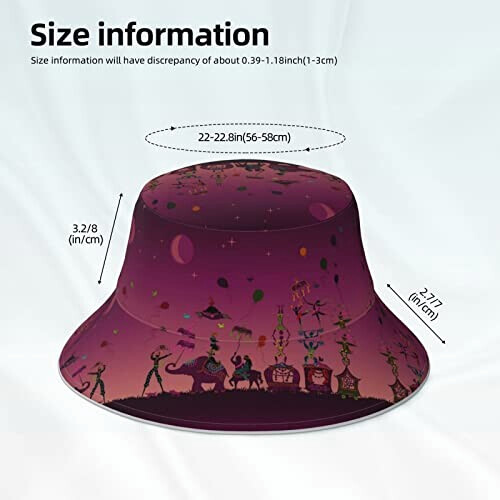 Bob Éléphant noir taille unique homme/femme variant 4 