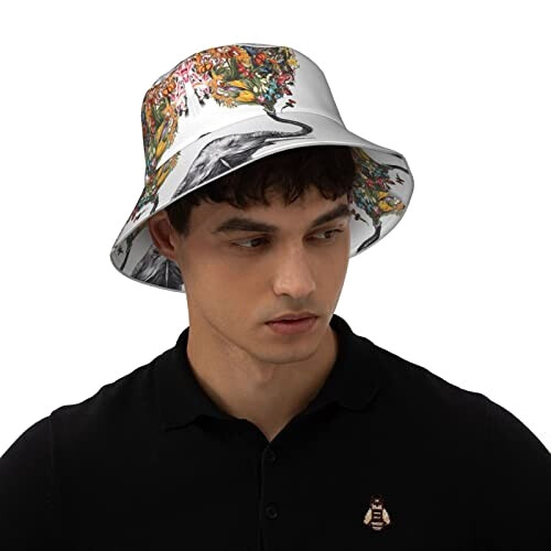 Bob Éléphant noir taille unique homme/femme variant 5 