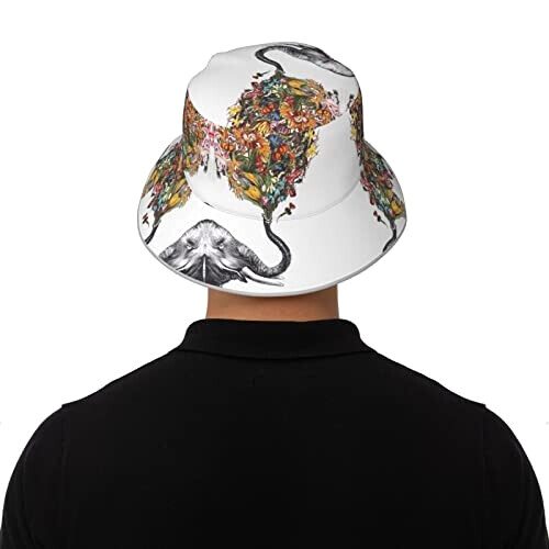 Bob Éléphant noir taille unique homme/femme variant 6 