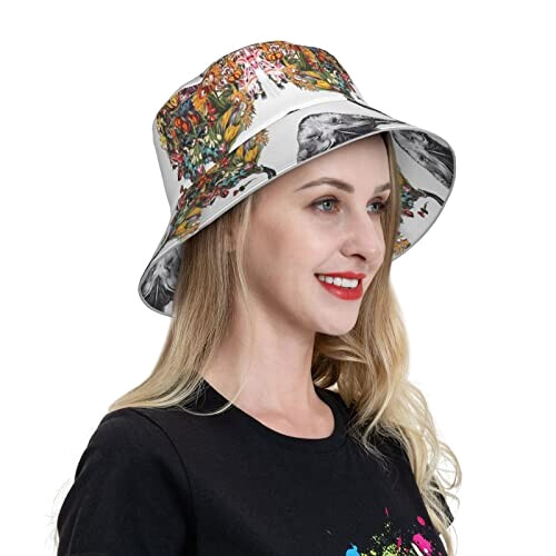 Bob Éléphant noir taille unique homme/femme variant 7 