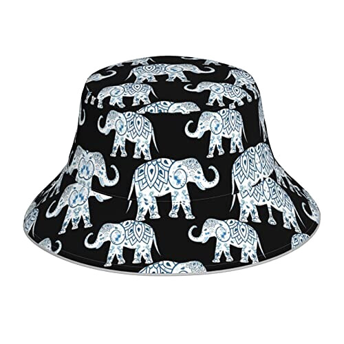 Bob Éléphant noir taille unique homme/femme