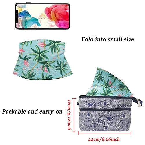 Bob Flamant rose palmier taille unique homme/femme variant 4 