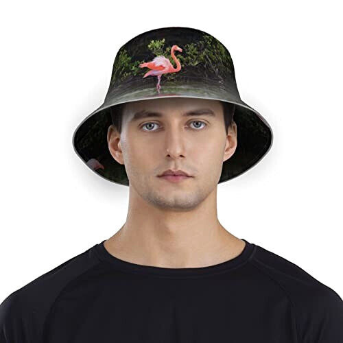 Bob Flamant rose noir taille unique homme/femme variant 5 