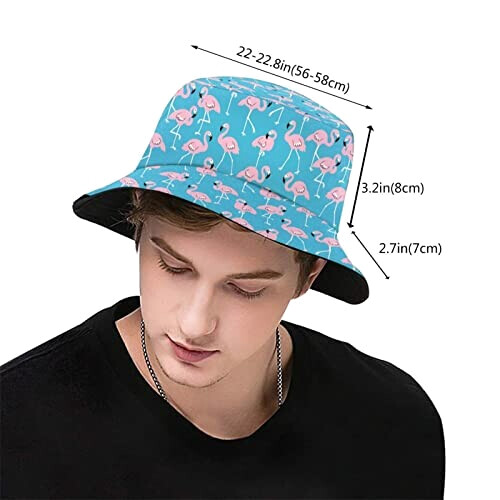 Bob Flamant rose taille unique homme/femme variant 1 