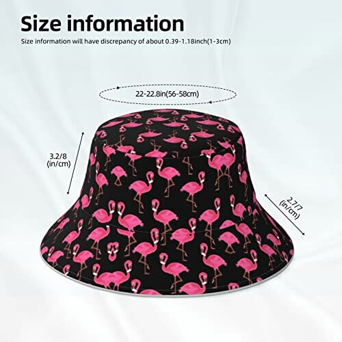 Bob Flamant rose noir taille unique homme/femme variant 4 