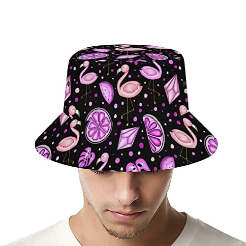 Bob Flamant rose comme indiqué sur la photo taille unique homme/femme variant 1 