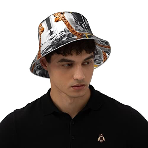 Bob Girafe noir taille unique homme/femme variant 5 