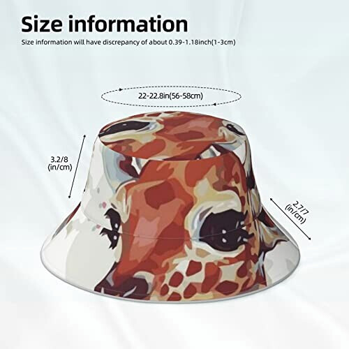 Bob Girafe noir taille unique homme/femme variant 4 