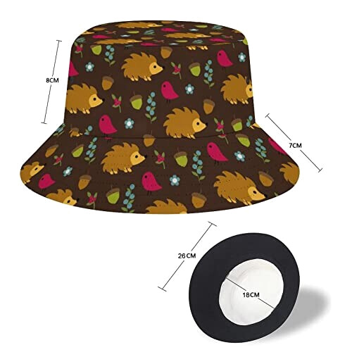 Bob Hérisson woodland taille unique homme/femme variant 1 